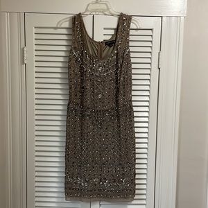 Aidan Mattox Embellished Tank Dress